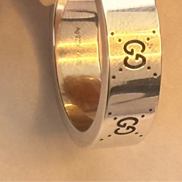 NWT GUCCI SILVER RING COLLABORATION WITH ADIDAS - Picture 6 of 6